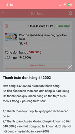 Hướng dẫn thanh toán